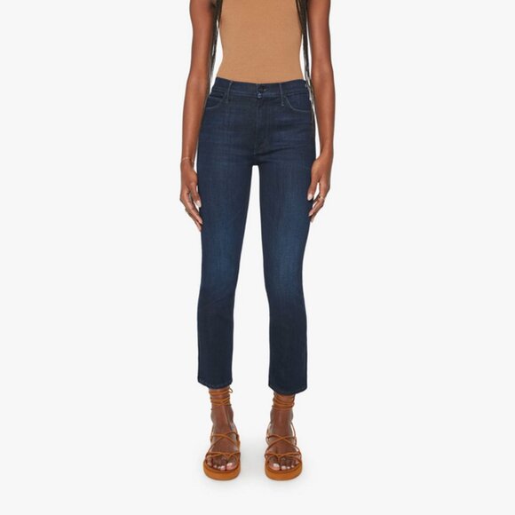 MOTHER The Mid Rise Dazzler Ankle Jeans 24 Now Or Never Dark Wash - Picture 1 of 11